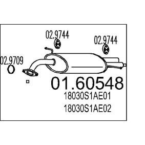 Kjøp Lyddemper fra MTS på nett for Accord VI Hatchback (CH, CL) til moderate priser