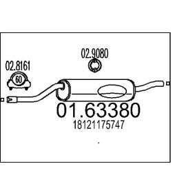 Comprar Silenciador trasero de MTS 01.63380 a bajo precio de 67,54 €