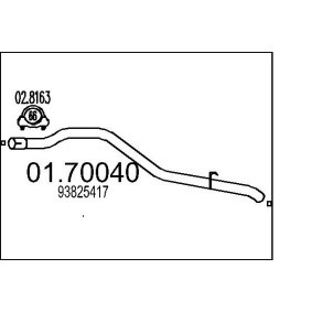 Compre Tubo de escape da MTS 01.70040 a um preço baixo por 932,66 €