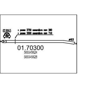 Compre Tubo de escape da MTS 01.70300 a um preço baixo por 932,66 €