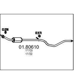 Acquista Silenziatore centrale da MTS online per 308 SW I (4E_, 4H_) a prezzi moderati