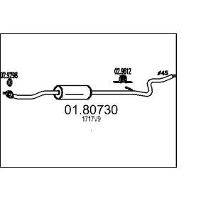 Compre Silenciador intermedio de MTS online para 1007 (KM_) a precios moderados