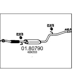 Comprar Silenciador intermedio de MTS 01.80790 a bajo precio de 87,29 €