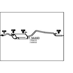 Comprar Silenciador trasero de MTS 01.94460 a bajo precio de 83,04 €