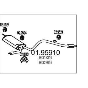 Comprar Silenciador trasero de MTS 01.95910 a bajo precio de 68,20 €
