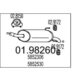 Compre Silenciador de escape de MTS online para Astra Classic Hatchback (A04) a precios moderados