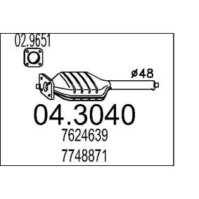 Katalysator 04.3040 von MTS günstig für 267,81 € online kaufen