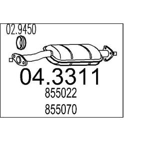 Katalysator 04.3311 von MTS günstig für 277,55 € online kaufen