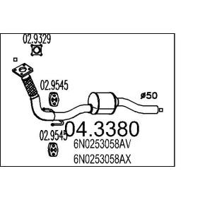 Katalysator 04.3380 von MTS günstig für 258,66 € online kaufen