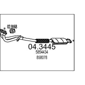Katalysator 04.3445 von MTS günstig für 321,29 € online kaufen