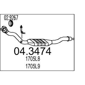 Katalysator 04.3474 von MTS günstig für 271,45 € online kaufen