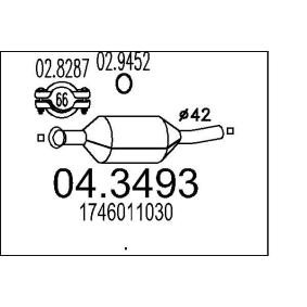 Katalysator 04.3493 von MTS günstig für 294,75 € online kaufen