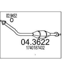 Comprar Catalizador de MTS 04.3622 a bajo precio de 228,14 €