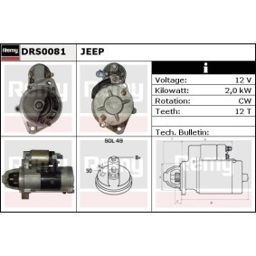 Compre Motor de arranque da DELCO REMY DRS0081 a um preço baixo por 904,01 €