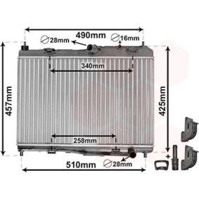 Compre Radiador de VAN WEZEL online para Fiesta Mk6 Furgoneta a precios moderados