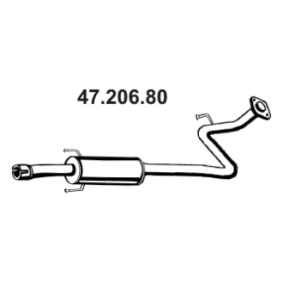 Comprar Silenciador intermedio de EBERSPÄCHER 47.206.80 a bajo precio de 289,97 €