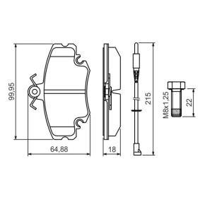Bremsbeläge 0 986 494 522 von BOSCH günstig für 23,51 € online kaufen