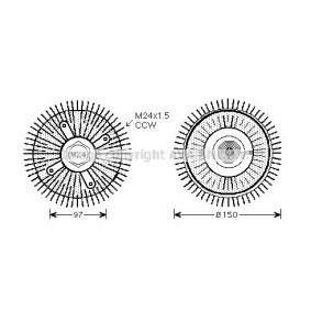 Acquista Frizione ventola da PRASCO BWC326 a buon mercato per soli 82,44 €