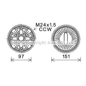 Acquista Frizione ventola da PRASCO BWC392 a buon mercato per soli 120,62 €