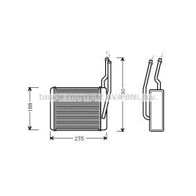 Wärmetauscher, Innenraumheizung FD6356 von PRASCO günstig für 65,68 € online kaufen