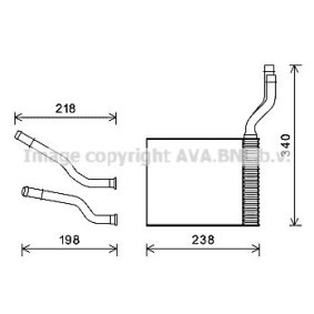 Wärmetauscher, Innenraumheizung FD6465 von PRASCO günstig für 285,64 € online kaufen