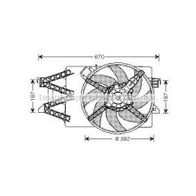 Compre Ventilador de radiador de PRASCO online para Transit Mk3 Bus (E, VE64) a precios moderados