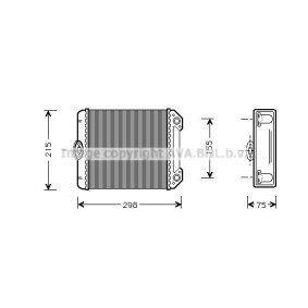 Wärmetauscher, Innenraumheizung MS6172 von PRASCO günstig für 105,68 € online kaufen