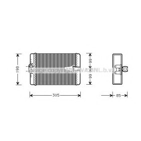 Wärmetauscher, Innenraumheizung MS6250 von PRASCO günstig für 121,64 € online kaufen