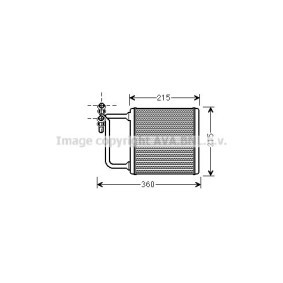 Wärmetauscher, Innenraumheizung MSA6470 von PRASCO günstig für 123,35 € online kaufen