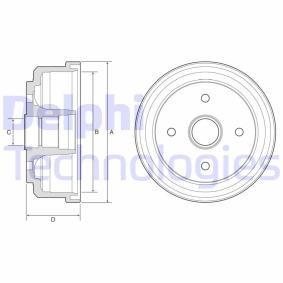 Achetez des Tambour de frein DELPHI BF507 à prix pour 99,43 €