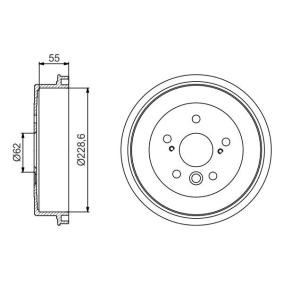Achetez des Tambour de frein de chez BOSCH en ligne pour RAV 4   (SXA1_) à prix modérés