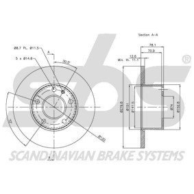 Comprar Latiguillo de freno de sbs 1330851521 a bajo precio de 13,88 €