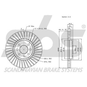 Bremsschlauch 13308547127 von sbs günstig für 18,07 € online kaufen