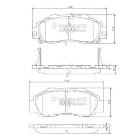 Acquista Kit pastiglie freni da NIPPARTS J3604032 a buon mercato per soli 40,98 €