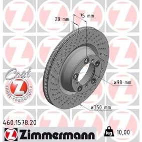 Compre Discos de freno de ZIMMERMANN online para 911 Coupé (992) a precios moderados