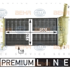 Kühler, Motorkühlung 8MK 376 900-101 von HELLA günstig für 163,98 € online kaufen