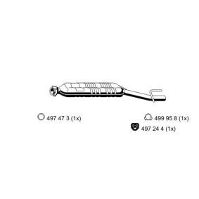 Mittelschalldämpfer 351133 von ERNST günstig für 172,77 € online kaufen