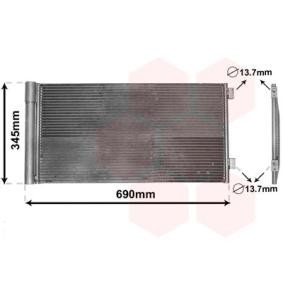 Achetez des Condenseur, climatisation VAN WEZEL 06005414 à prix pour 102,86 €