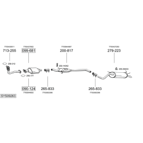 Abgasrohr für RENAULT von BOSAL