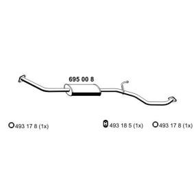 Acquista Marmitta centrale da ERNST 695008 a buon mercato per soli 84,46 €