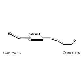 Comprar Silenciador intermedio de ERNST 695022 a bajo precio de 66,77 €