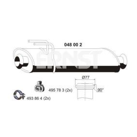 Compre Panela de escape central da ERNST 048002 a um preço baixo por 123,02 €