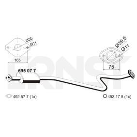Acquista Marmitta centrale da ERNST 695077 a buon mercato per soli 131,47 €
