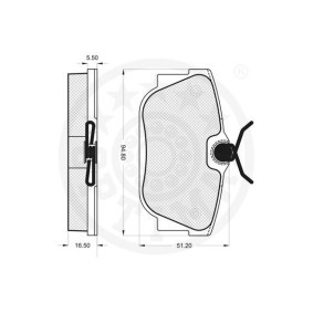 Bremsbeläge 12384 von OPTIMAL günstig für 34,86 € online kaufen