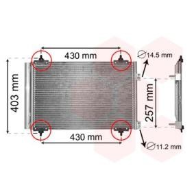 Comprar Condensador, aire acondicionado de VAN WEZEL 09005283 a bajo precio de 166,27 €