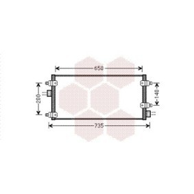 Köp Kondensor, klimatanläggning av VAN WEZEL 73005095 till det låga priset 1820,49 kr
