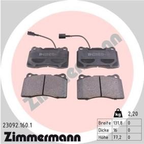 Köp Bromsbelägg av ZIMMERMANN 23092.160.1 till det låga priset 770,18 kr