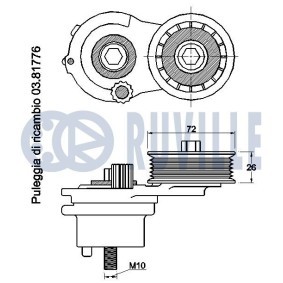 Wasserpumpe + Zahnriemensatz 56664711 von RUVILLE günstig für 123,09 € online kaufen