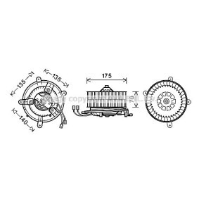 Gebläsemotor MS8606 von PRASCO günstig für 206,76 € online kaufen
