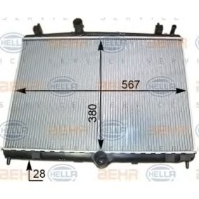 Kühler, Motorkühlung 8MK 376 910-204 von HELLA günstig für 150,46 € online kaufen